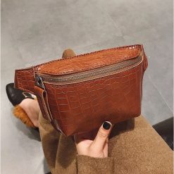 sac banane crocodile pour femme