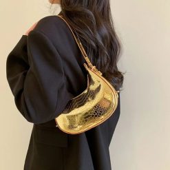 sac croco jaune